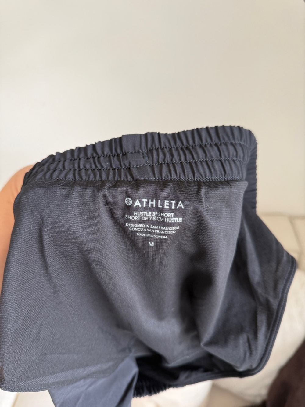 Athleta Black Women's Athletic Shorts with Elastic Waist Hustle 3” shorts‎ - Picture 10 of 11